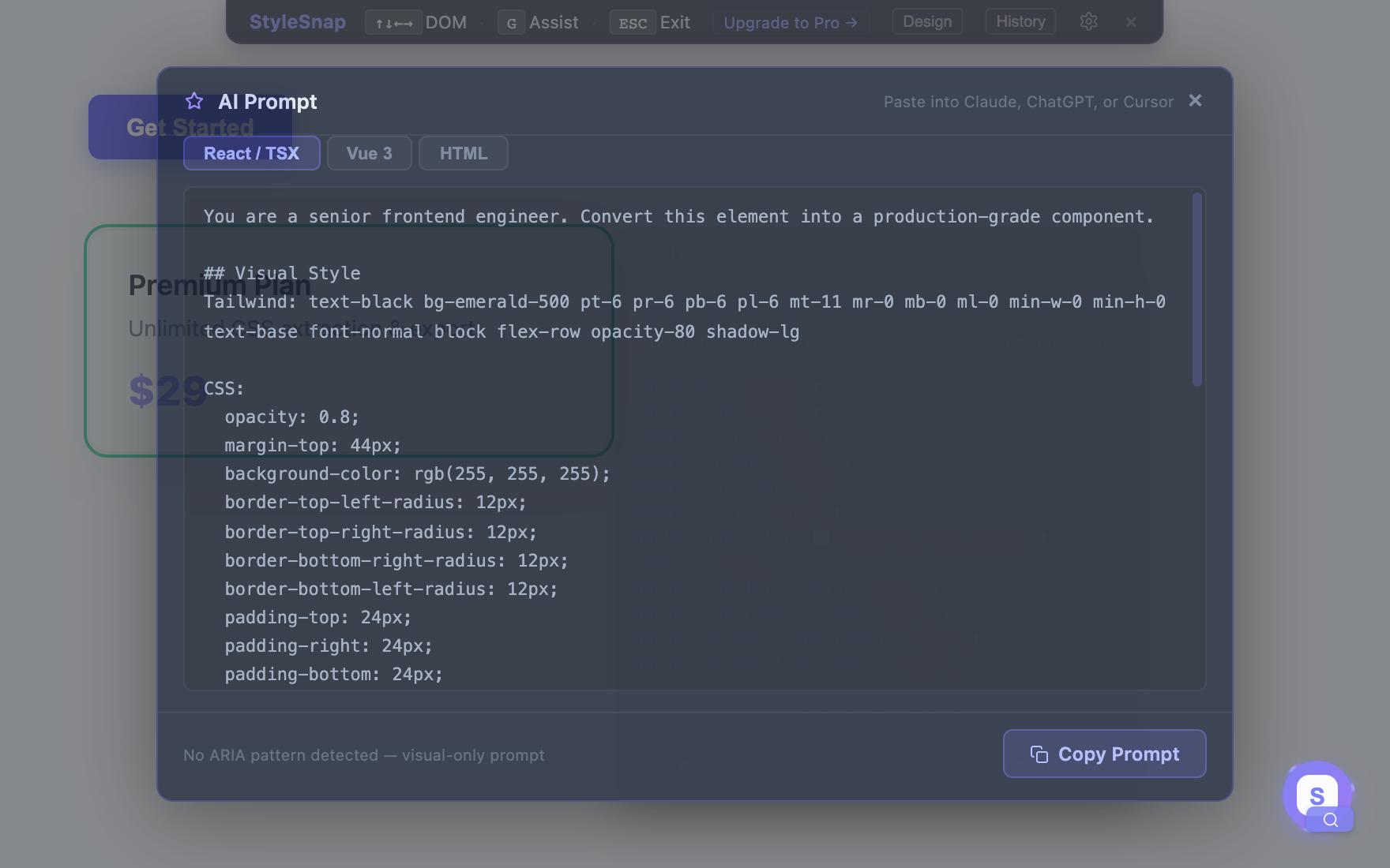 Accessibility-aware AI prompts