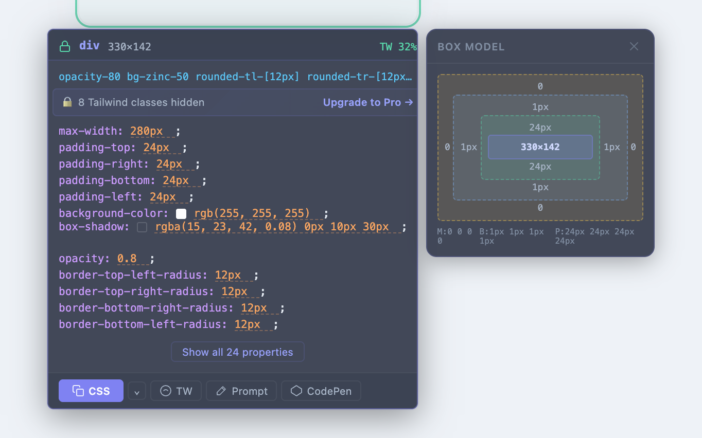 See margin · border · padding · content